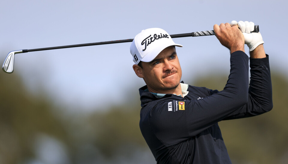 Kristoffer Ventura ligger helt i toppen før lørdagens sisterunde av Farmers Insurance Open.