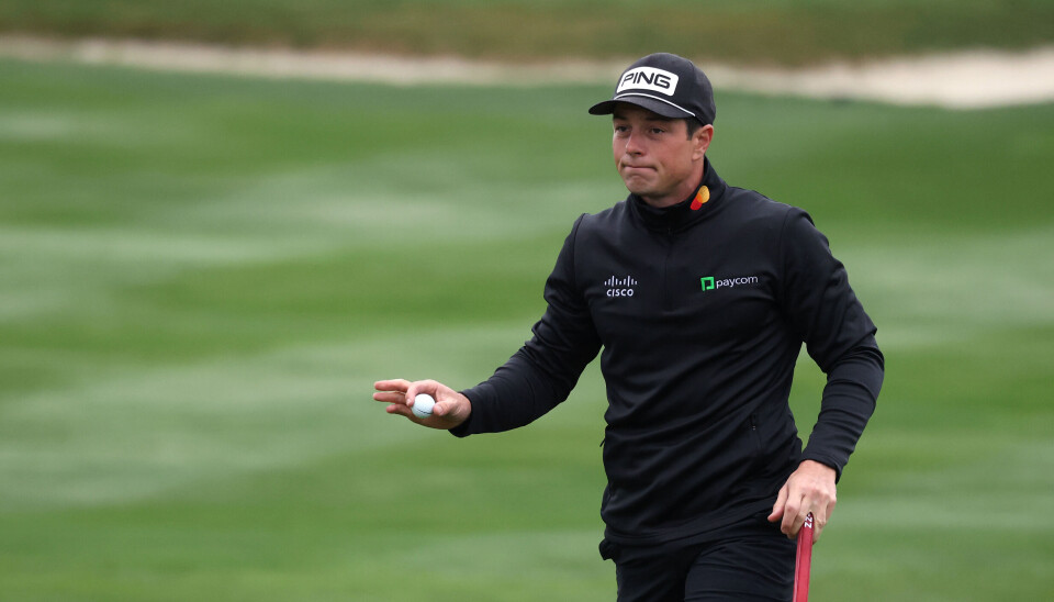Viktor Hovland og Kristoffer Ventura (innfelt) er klare for The Players Championship denne uken.