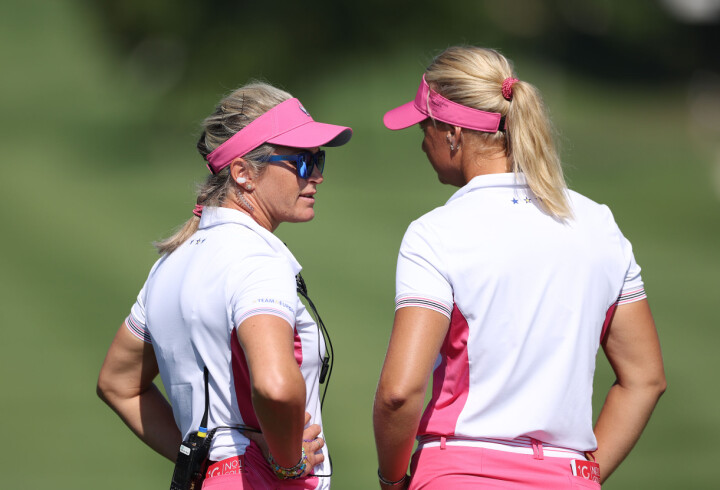 Nordqvist og Pettersen har kjent hverandre lenge. Blant annet som kaptein/visekaptein de siste to Solheim Cup-ene.