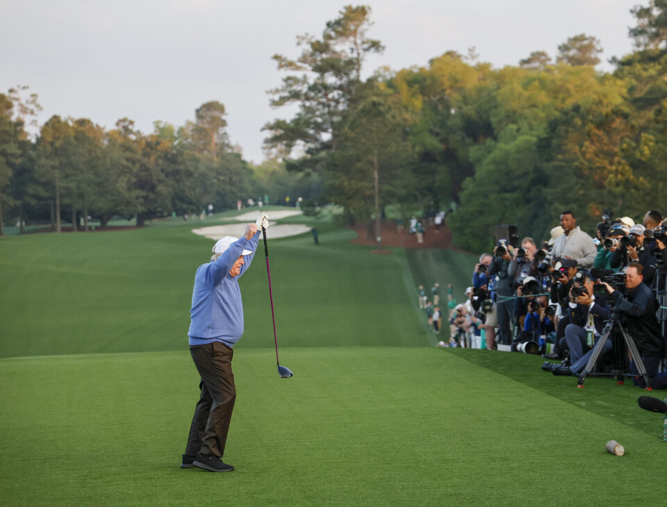 Jack Nicklaus har seks Masters-triumfer. Torsdag åpnet han turneringen.
