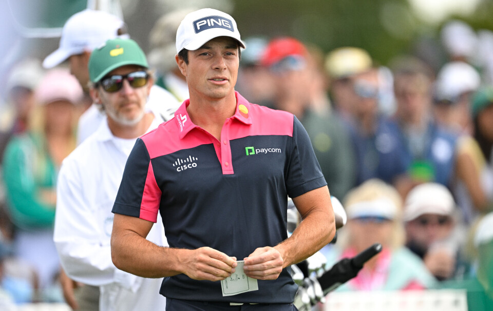 Hovland rullet i fem birdie-putter under tredjerunden. Dessverre ble det litt flere bogeyer.