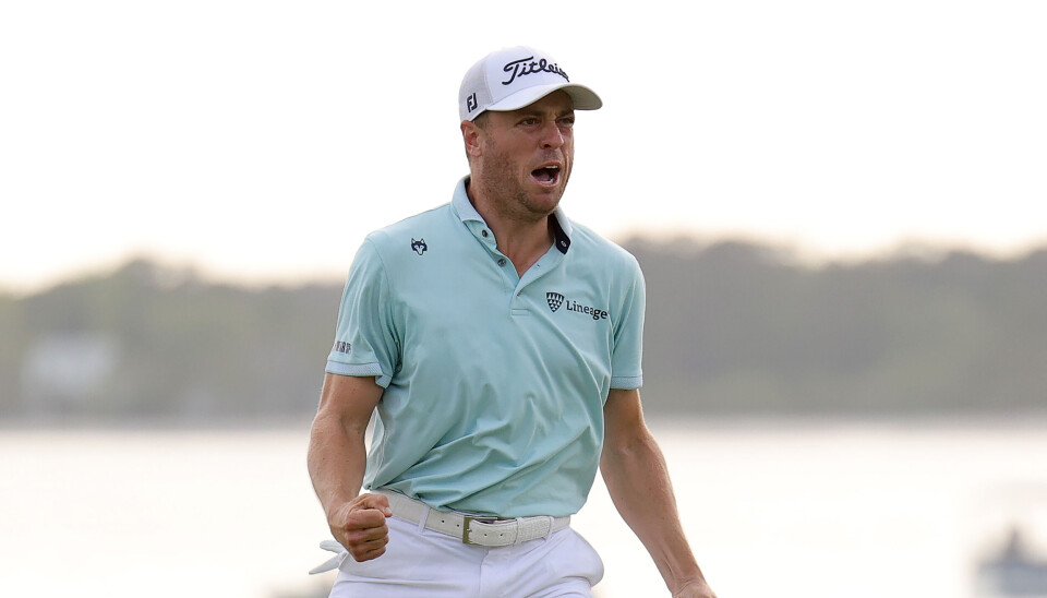 Så glad blir man for sin første turneringsseier på tre år.