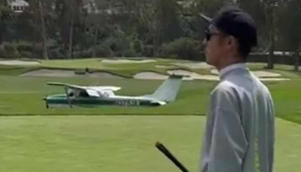 Småfly nødlandet på en av verdens mest kjente golfbaner