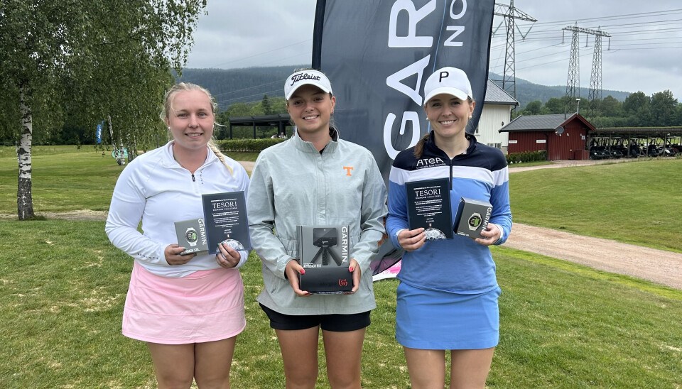 Sofie Bindner Engesæth (i midten) vant med ett slags margin foran Ruth Tønnessen og Julie Boysen Hillestada.