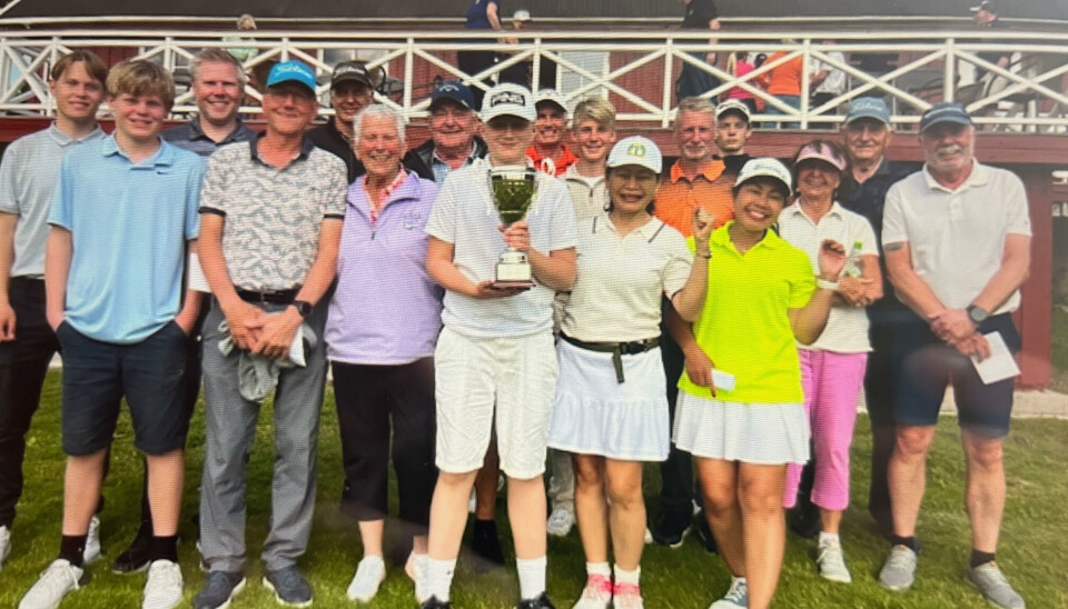 Her har vi vinnerlaget fra Sande Golfklubb og vinnerne i de forskjellige klassene.