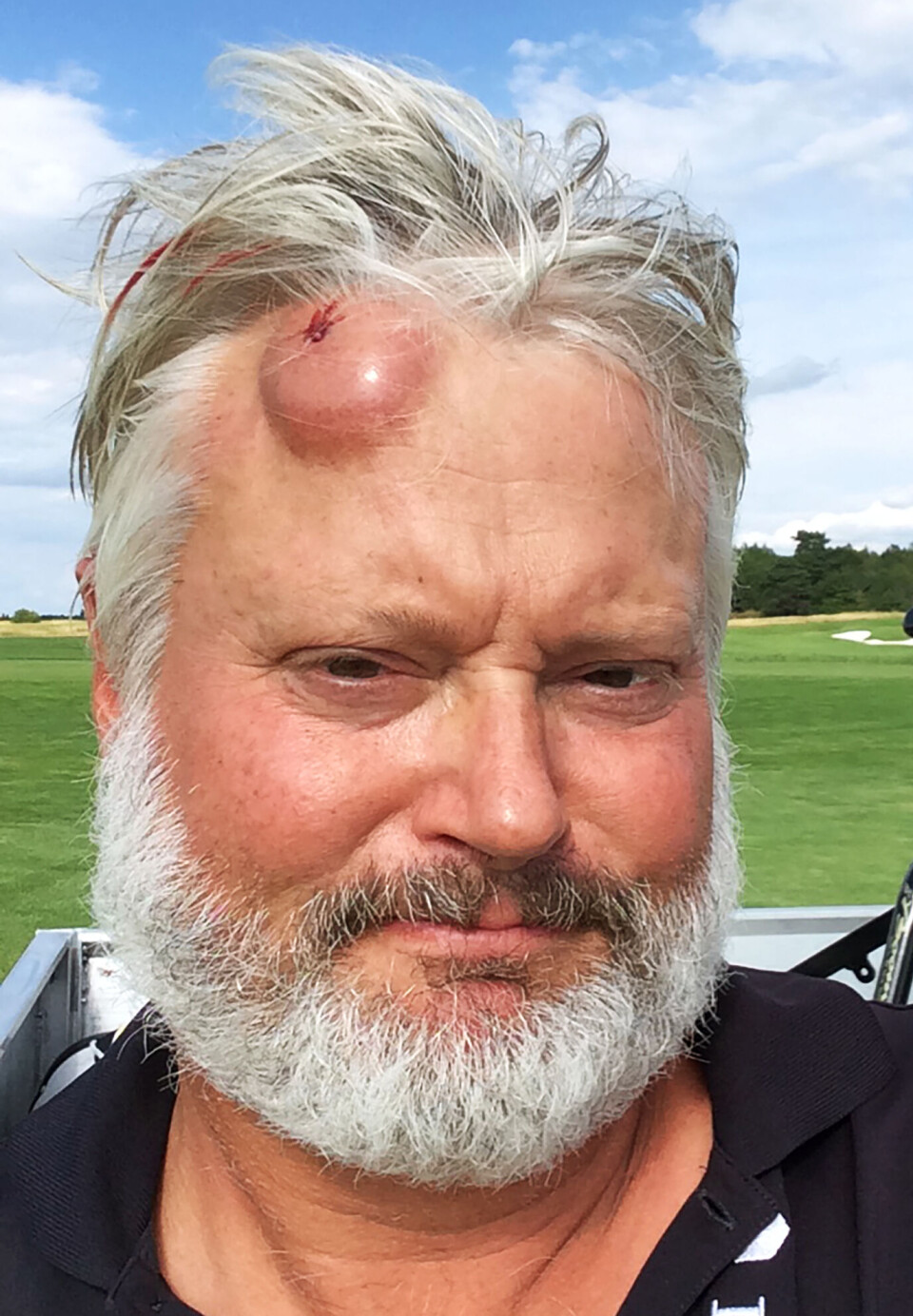 Joacim Bodén etter treffet.