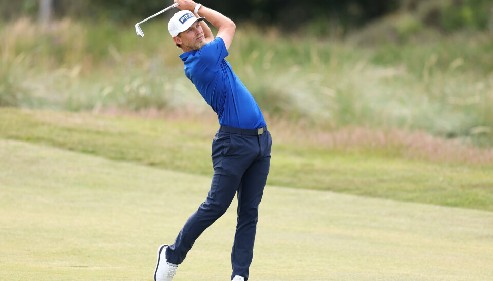 Kristoffer Reitan (27) trengte ni hull på å finne de gode slagene på åpningsrunden av Genesis Scottish Open.