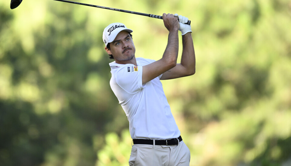 Kristoffer Ventura på den første dagen av Barracuda Championship i California.