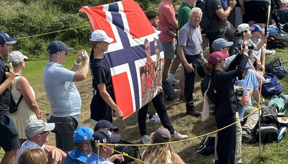 Røa-gjengen sto klare da Viktor Hovland nærmet seg.