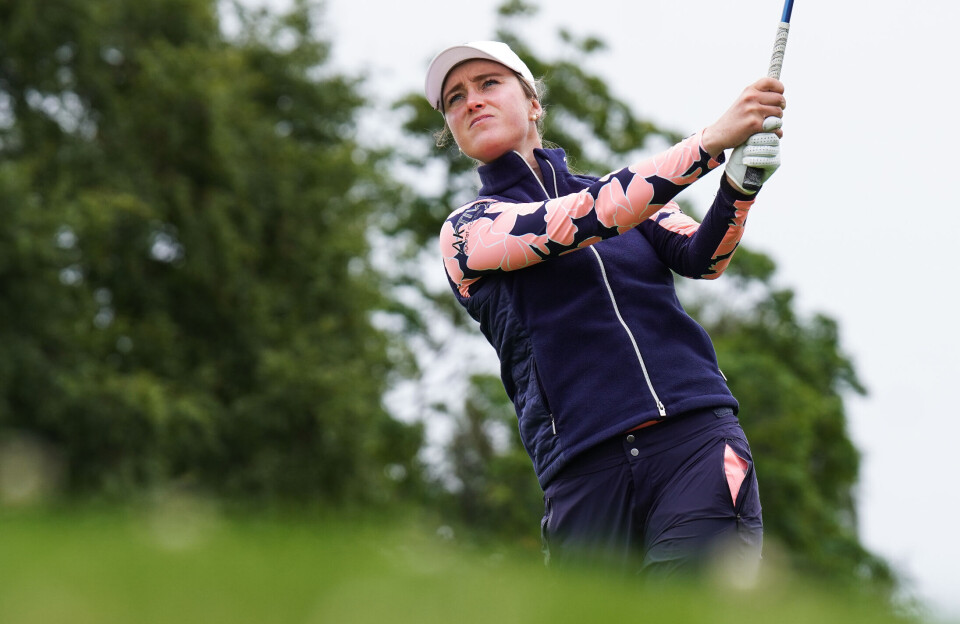 Dorthea Forbrigd (t.h.) og Celine Borge (innfelt) er nå en del av NextUp Golf Team. Dorthea Forbrigd