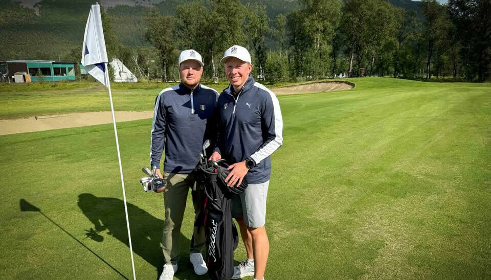 Ole Remi Hauser og Fredrik Tollefsen er klare for første EM i Speedgolf.