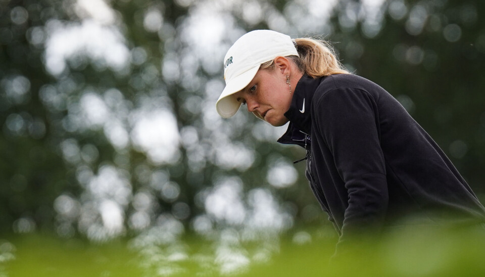 Silje Torvund Ohma er på god vei til å sikre seg sitt første Norgesmesterskap, men 18 hull gjenstår på Haga. Silje Ohma