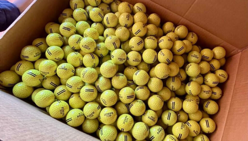 4000 Backspin rangeballer er for lengst på plass på Tyrifjord Golfklubb.