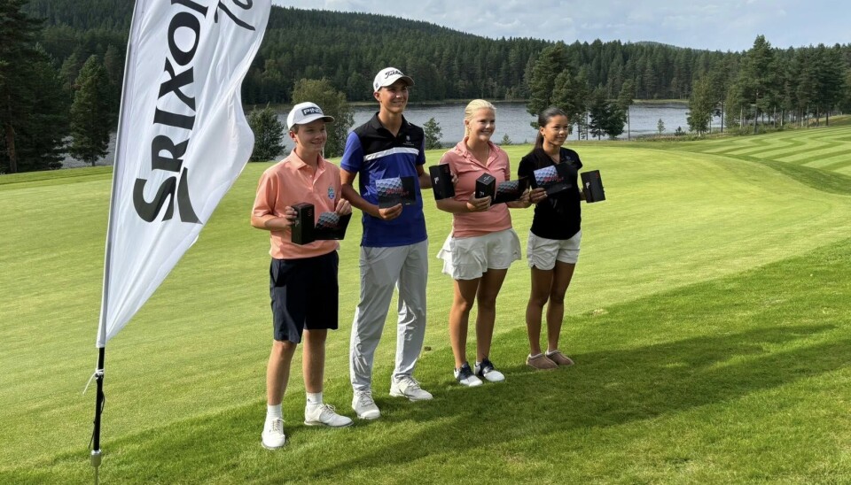 Vinnerne; Leander Jahr, Leon Sebastian Hauger, Mille T. Carlsen og Fiona Wahlund.