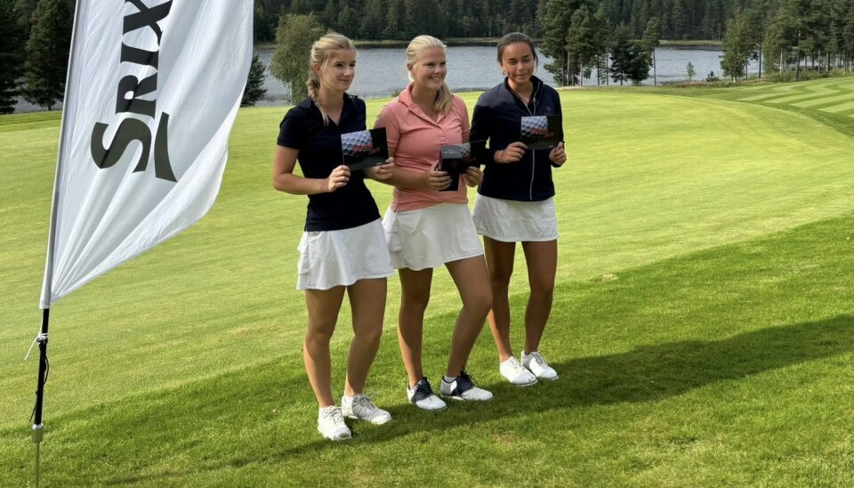 Mille T. Karlsen (i midten) ledet fra start til slutt.