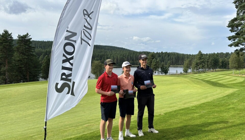 Leander Jahr (i midten) leverte turneringens beste totalscore, uavhengig av klasse.