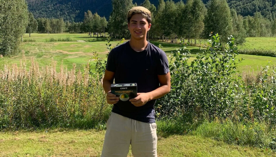 Benjamin Luraas Navarro senket sitt hcp fra 54 til 32,9 under klubbmesterskapet på Rjukan Golfklubb.