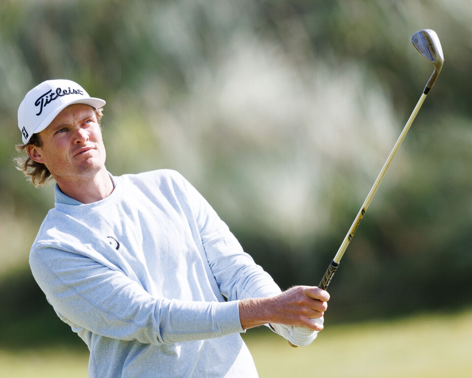 Andreas Halvorsen har også tatt turen til India - og trenger en god turnering for å beholde spillerettighetene på DP World Tour.