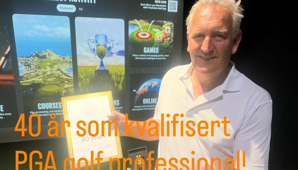 John Drummond (62), med 40 år som PGA Golf Professional og 46 år i golf-bransjen.