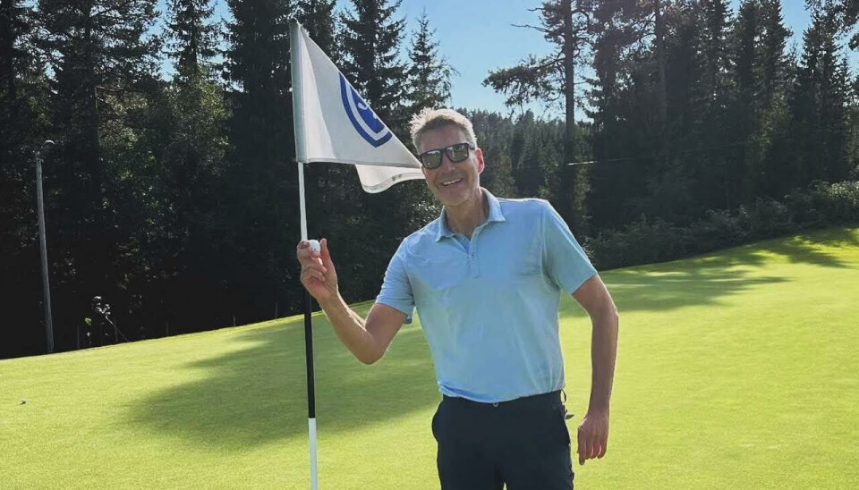Johan Kvarme slo inn fra 175 meter på par 5-hullet, og skrev seg med det inn i historiebøkene med en toer på scorekortet.
