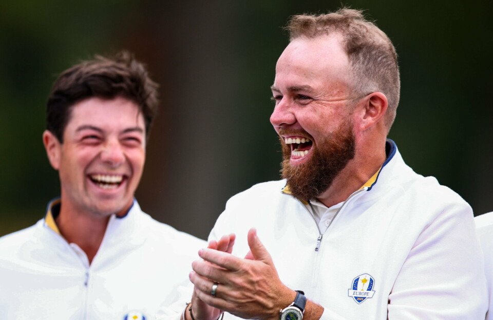 Viktor Hovland og Shane Lowry måtte tåle mye fra publikum i årets Ryder Cup, men Europa smilte likevel bredest til slutt.