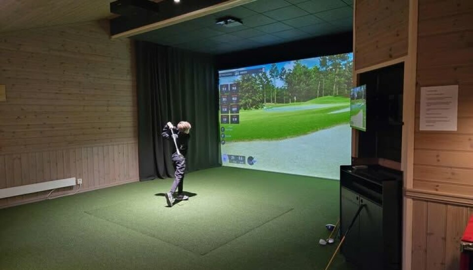 En ny TrackMan simulator skal i løpet av måneden på plass i Stord Golfpark.