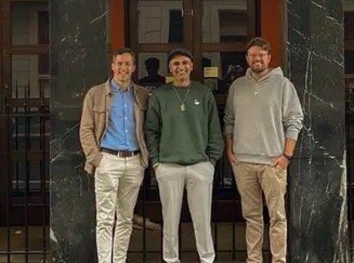Michael Svensen (f.v.), Abtin Rahmanian og Magnus Torgerhagen