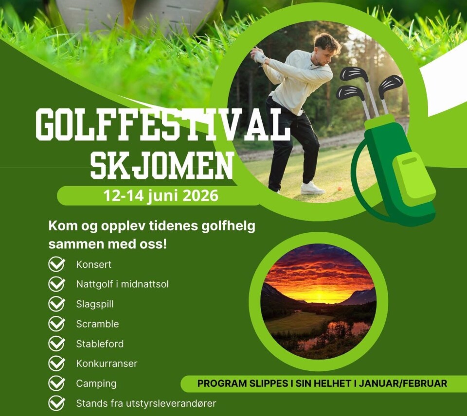 I juni blir det Golffestival Skjomen som Narvik Golfklubb og Skjomen Golfpark skal arrangere i tre dager.